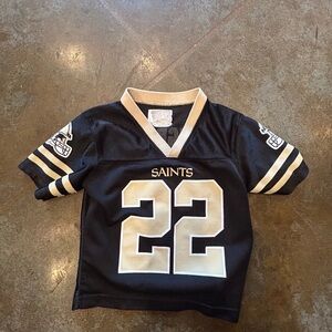 Kids Saints Black and Gold Jersey